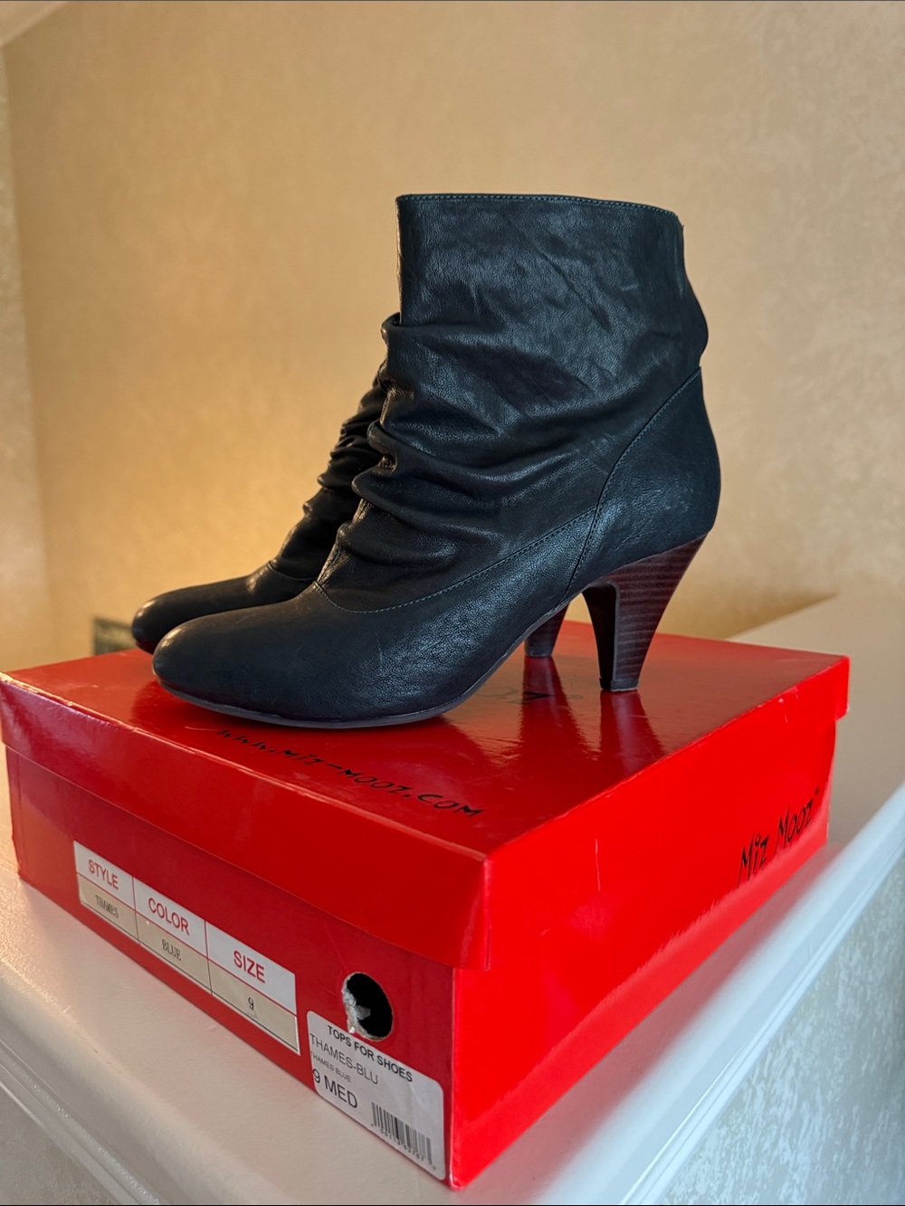 Miz Mooz Thames Blue Booties